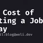 The cost of getting a job today