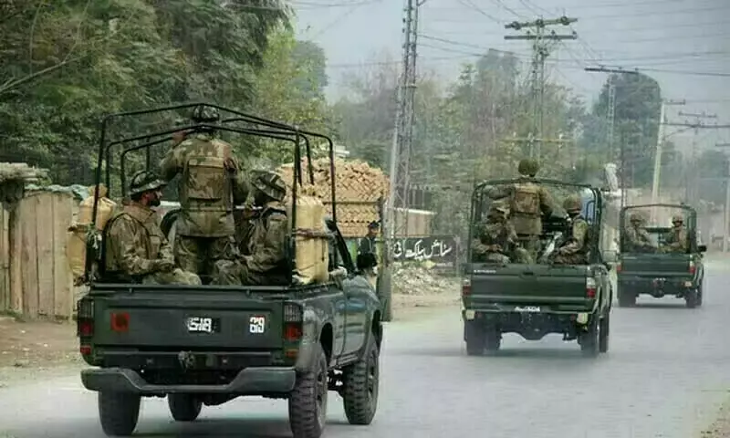 Pakistan Army deployed in Khyber Pakhtunkhwa in aid of civil power