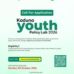 Kaduna Youth Policy Lab 2026: Apply for a Youth Policy, Governance and Advocacy Training Programme in Kaduna State