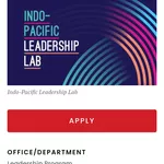 Indo-Pacific Leadership Lab 2027–2028: Eligibility, Benefits, Participating Countries and How to Apply