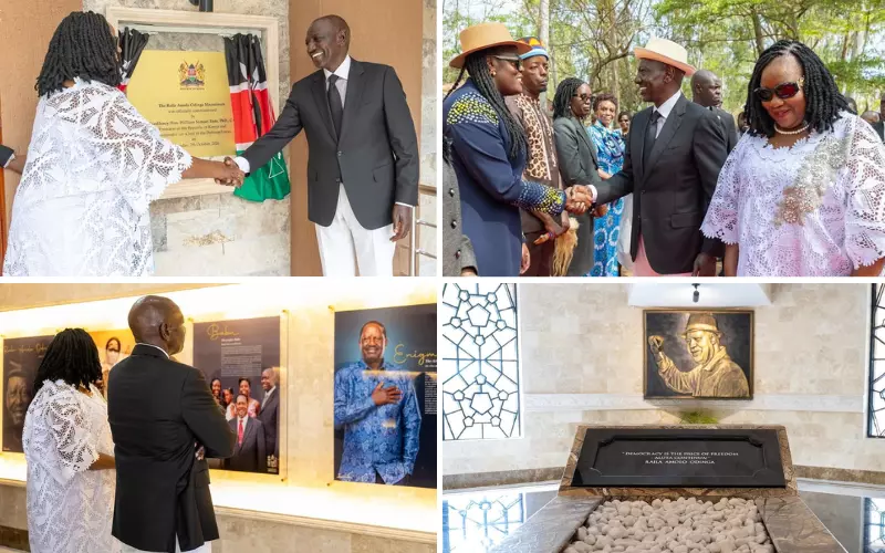 PHOTOS: Inside Raila Odinga's new mausoleum as Ruto leads handover