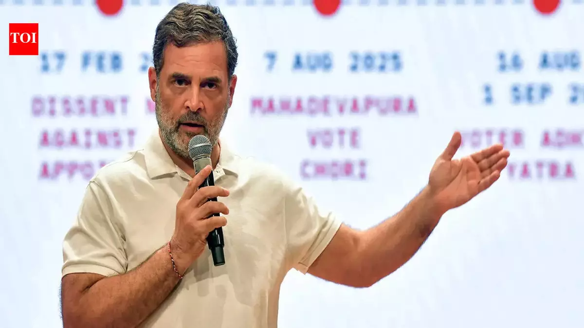 Rahul demands CEC Gyanesh Kumar’s resignation as protests erupt in Delhi, Mumbai