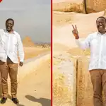 Musalia Mudavadi excited after visiting ancient pyramids in Egypt, shares photos online