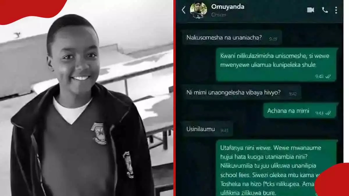 Molo family speaks on viral chats allegedly between Joy and boyfriend before her death: “Ni uongo”