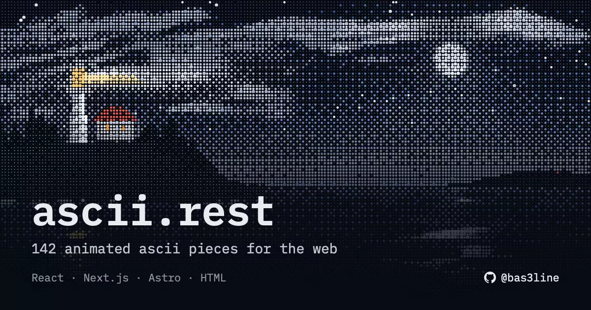 Animated ASCII Art for Web Pages