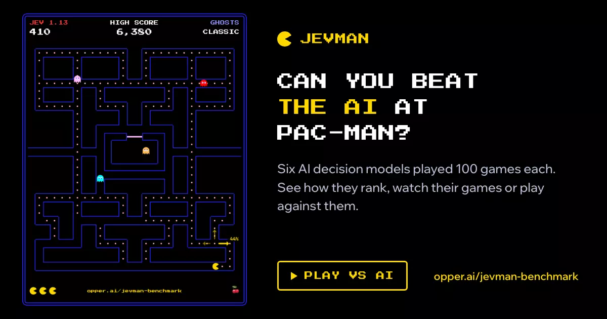 Show HN: Jevman – AI decision models play Pac-Man