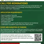 KNUST–Heinrich Heine University Düsseldorf Exchange Scholarship 2027: Apply for Up to €4,670 to Study in Germany
