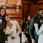 Antoine Semenyo weds partner Jordeen Buckley in stunning white wedding