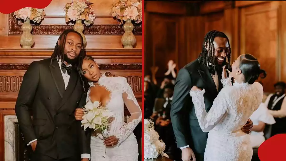 Antoine Semenyo weds partner Jordeen Buckley in stunning white wedding