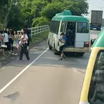 Minibus driver hospitalised, 18 others injured, after collision with goods truck