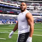 Rams lose Aaron Donald to back soreness for Eagles game, Sean McVay says he’s protecting star 'from himself'