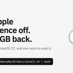 Remove and Disable Apple Macos27 AI Models Tool