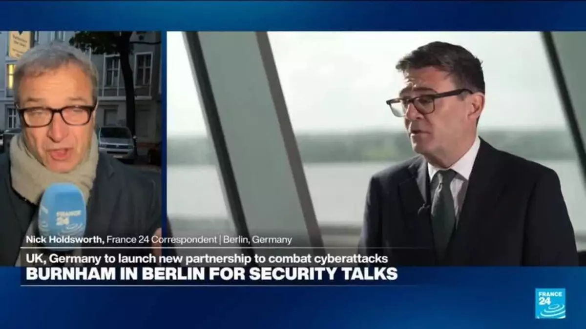 UK, Germany to launch partnership to counter cyberattacks as Burnham visits Berlin