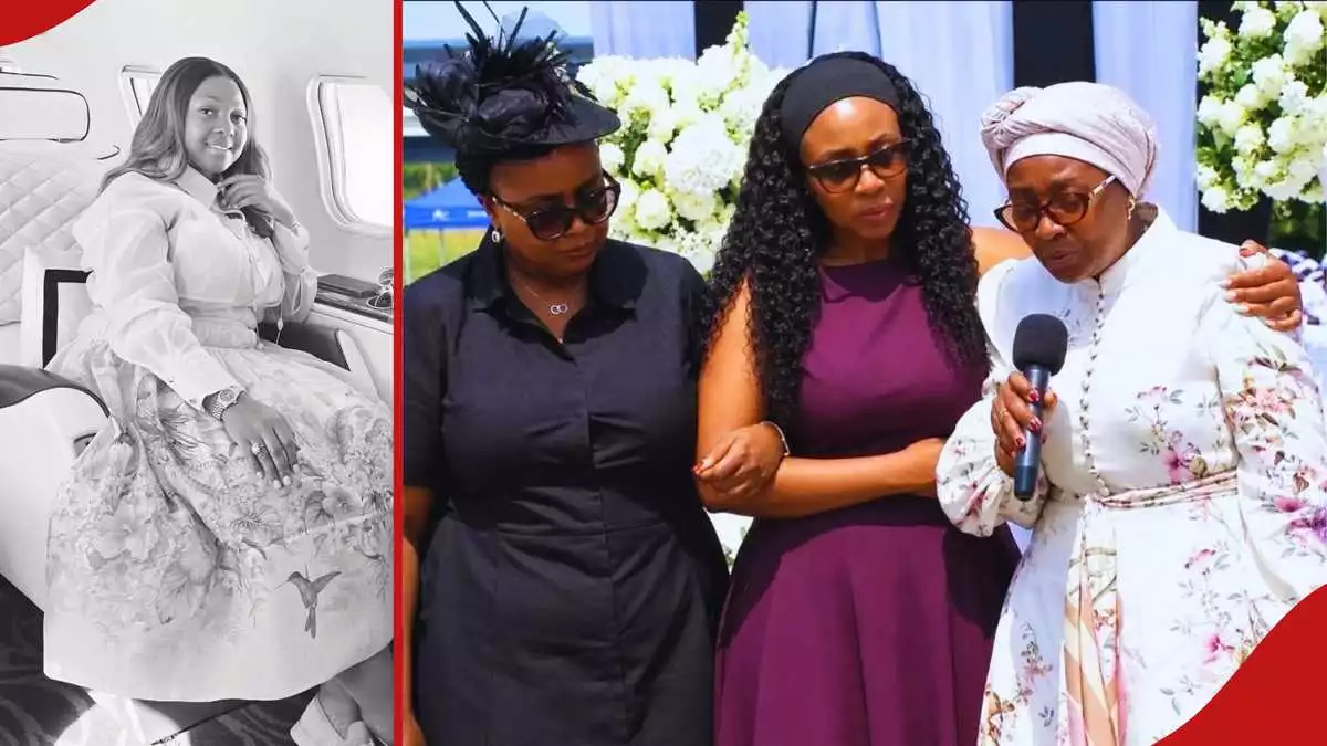 Lucy Muteke’s Elder Sister Breaks Down while Eulogising Her During Emotional Funeral
