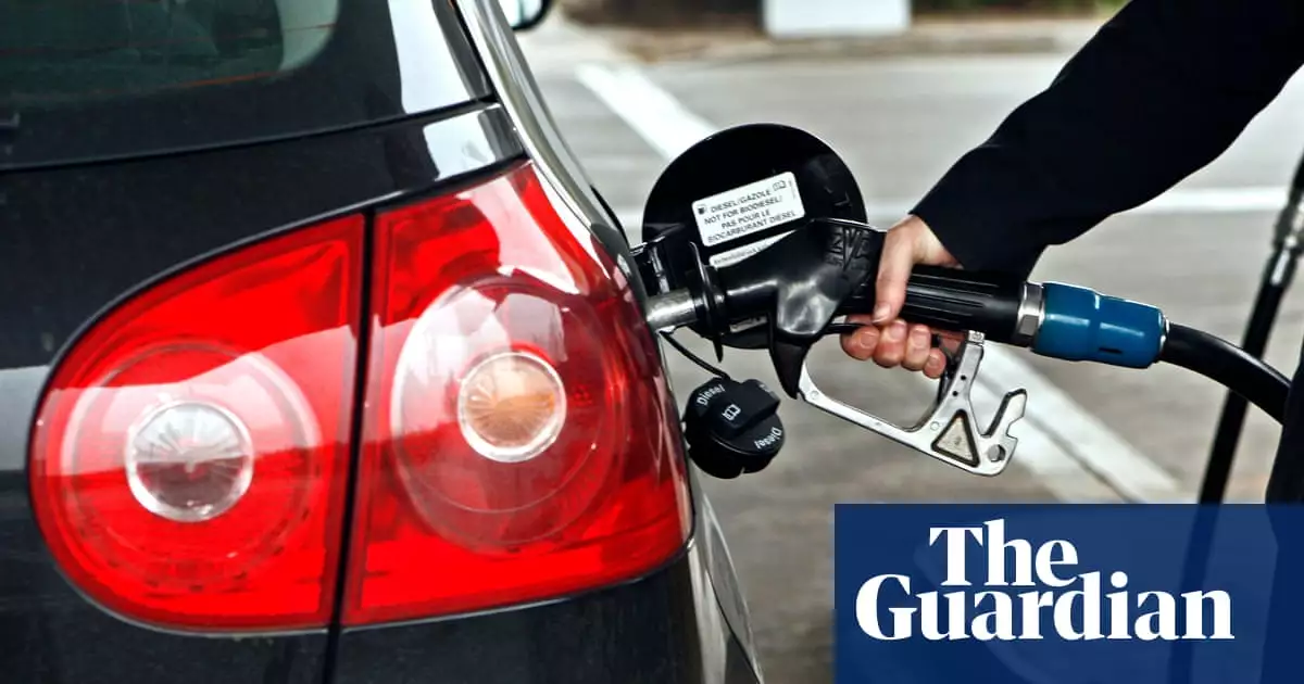 UK diesel price hits record high of £2 a litre