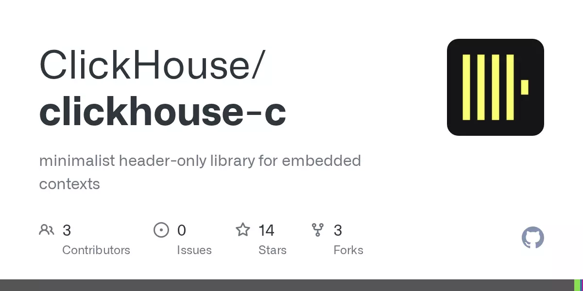 ClickHouse C – Talk to ClickHouse using its native binary protocol