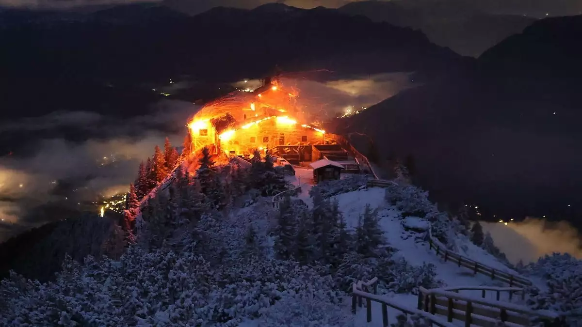 German man detained after fire wrecks Hitler’s ‘Eagle’s Nest’ mountain retreat