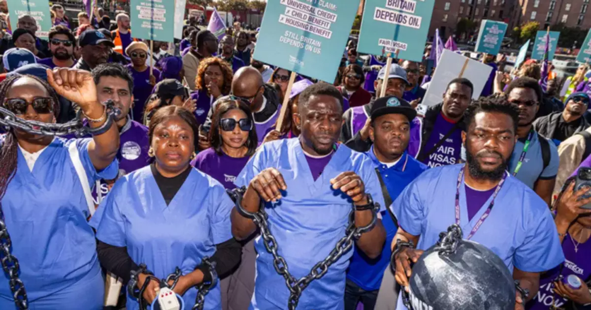 UK migrants in Liverpool protest 15-year permanent residence plan by singing Nigerian singer Asa’s ‘Jailer’