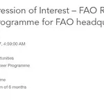 FAO Regular Volunteer Programme 2026 in Italy: Eligibility, Requirements and How to Apply