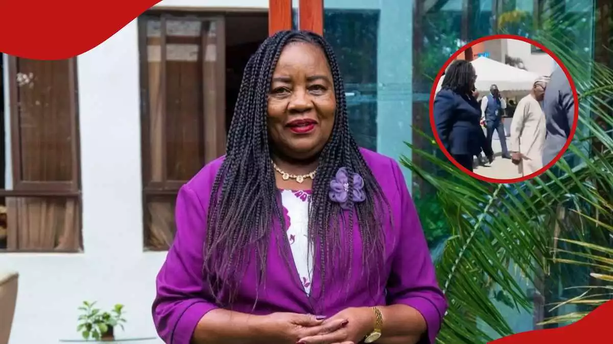 Video of Ida Odinga walking to church with former Nigerian president Obasanjo emerges
