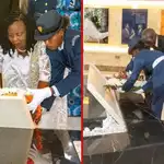 Emotional scene as Ruto, Mama Ida lay wreaths at Raila Odinga's grave in mausoleum