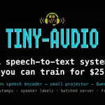tiny-audio, nanoGPT for speech-to-text