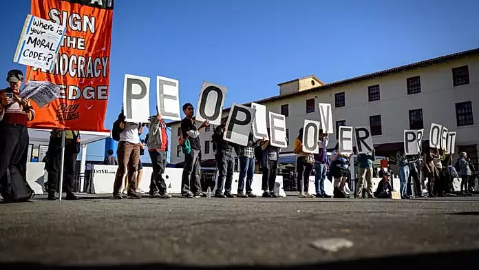 ‘Let workers have a say’: Protesters target OpenAI conference