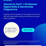 Women in Tech × UN Women Digital Skills and Mentorship Programme 2026: Digital Training, Career Mentorship and Online Safety Education for Women and Girls