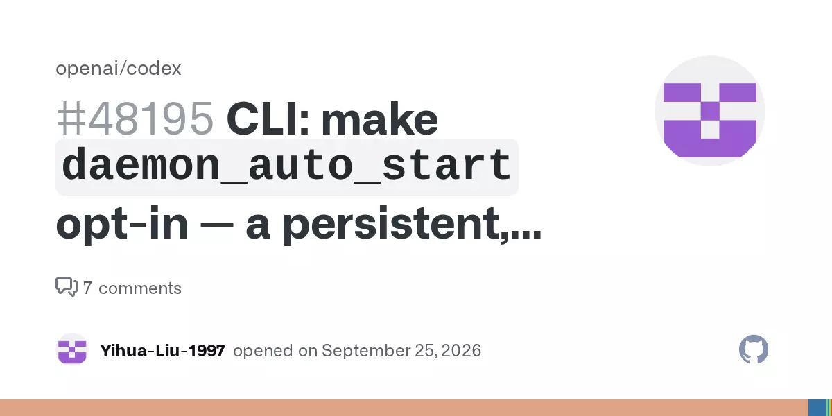 Codex CLI installs a persistent, self-updating background daemon by default