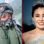 Thailand's queen makes history after completing solo flight in fighter jet, video emerges