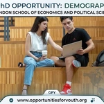 LSE MPhil/PhD Demography (Social/Formal) 2027/28: Fully Detailed Doctoral Research Opportunity in Population Studies in the UK