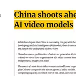 China shoots ahead on AI video models