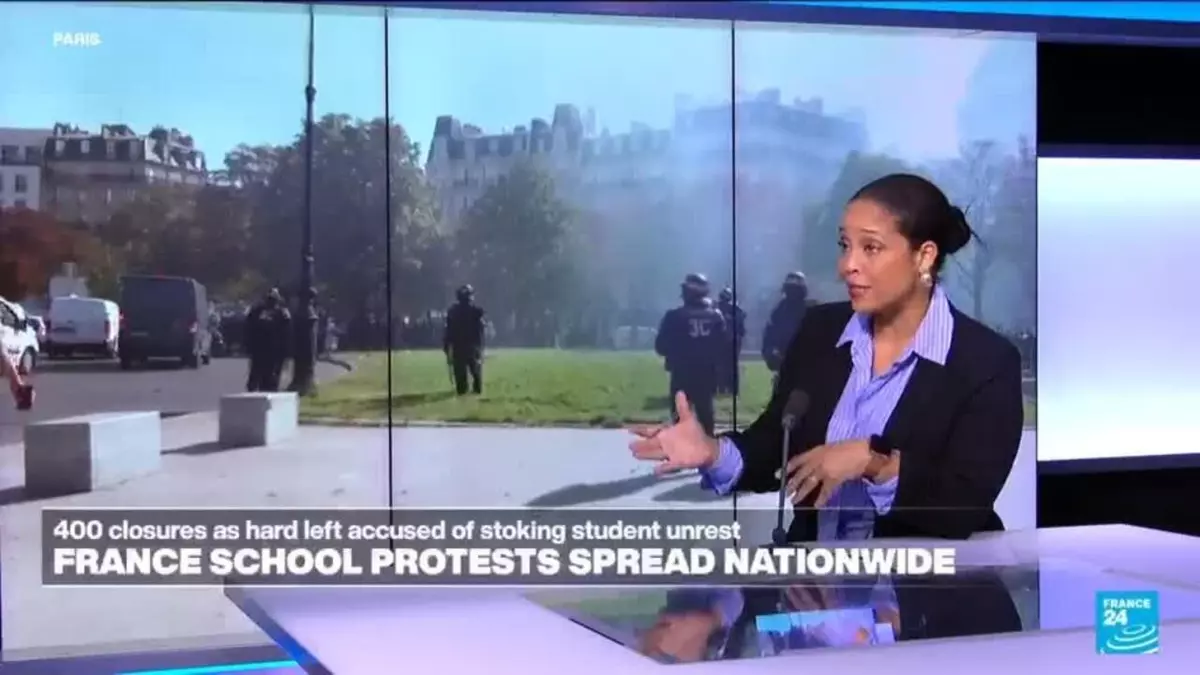 France school protests 'rapidly becoming out of control'