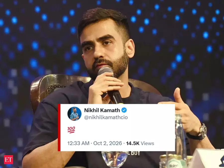 Nikhil Kamath's '100' message for startups 