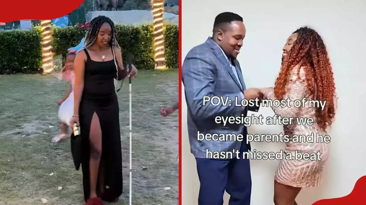 Kenyan woman who lost her sight after childbirth praises husband for standing by her
