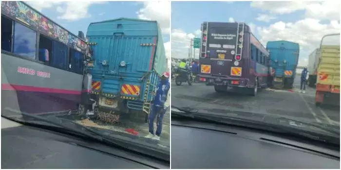 One Dead After Enabled Matatu Crashes With Lorry Near Mlolongo 