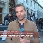 French students prepare for more marches as hundreds of schools close