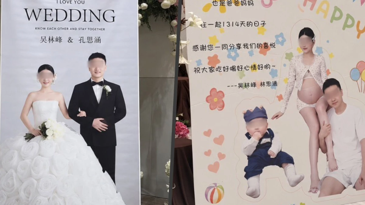 Chinese man celebrates wedding to one woman, baby with ex-lover at same venue on same day