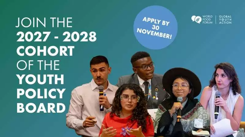 World Food Forum Youth Policy Board 2027–2028: Applications Open for Young Leaders in Agriculture, Food Security and Sustainable Development