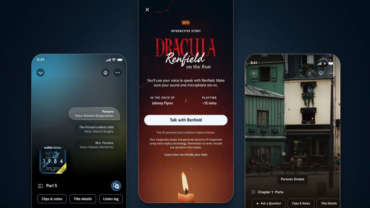 Audible thinks you want to have an AI-generated conversation with Dracula's beleaguered servant
