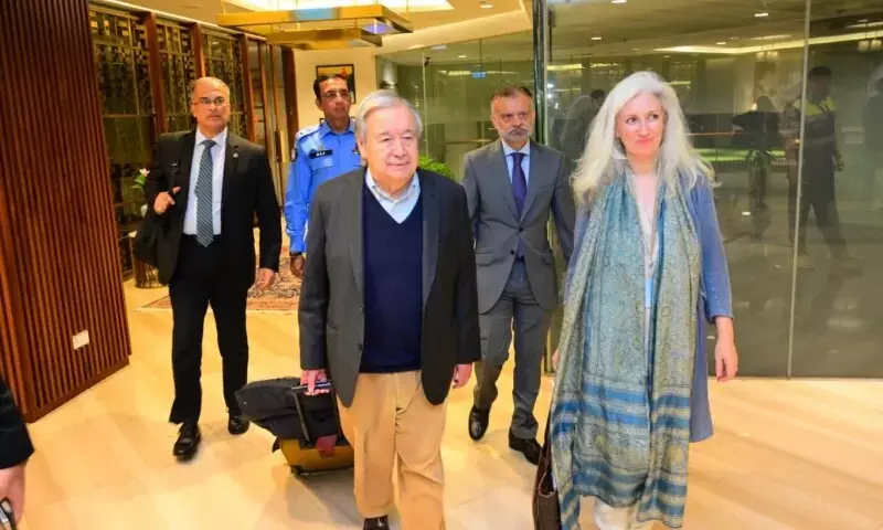 UN chief Guterres arrives in Pakistan for 2-day visit