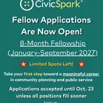 CivicSpark Fellowship 2027: Apply for an 8-Month Fellowship to Build Community Planning Skills and Advance Local Change