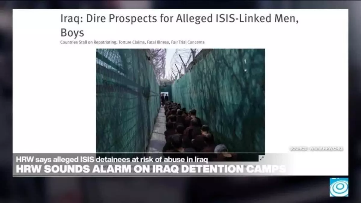 ISIS suspects face 'outsourced' justice in Iraq as HRW warns of 'collective global detention crisis'