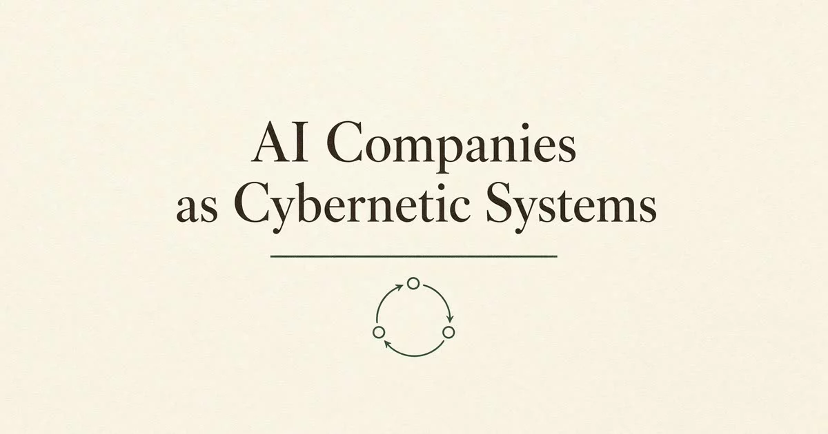 Cybernetics of AI Companies