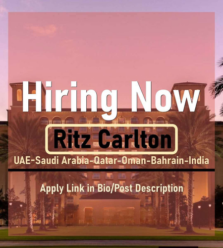 The Ritz-Carlton Careers UAE-Qatar-KSA-Bahrain-Oman (2026)
