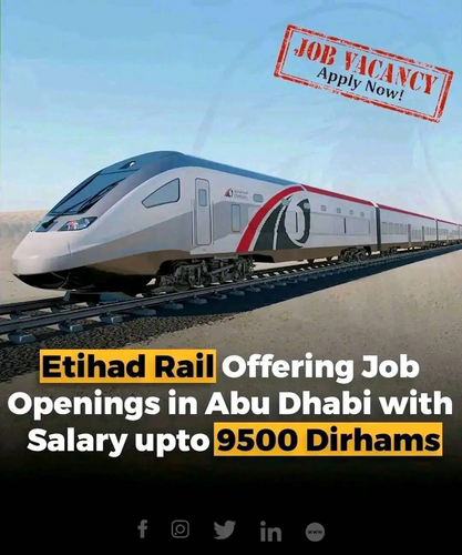 Explore Etihad Rail Careers 2025. Apply for driver jobs, Etihad Rail job vacancies, and exciting roles with the UAE national railway network.