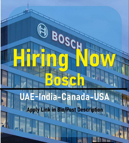 Bosch Jobs UAE-USA-UK-Canada