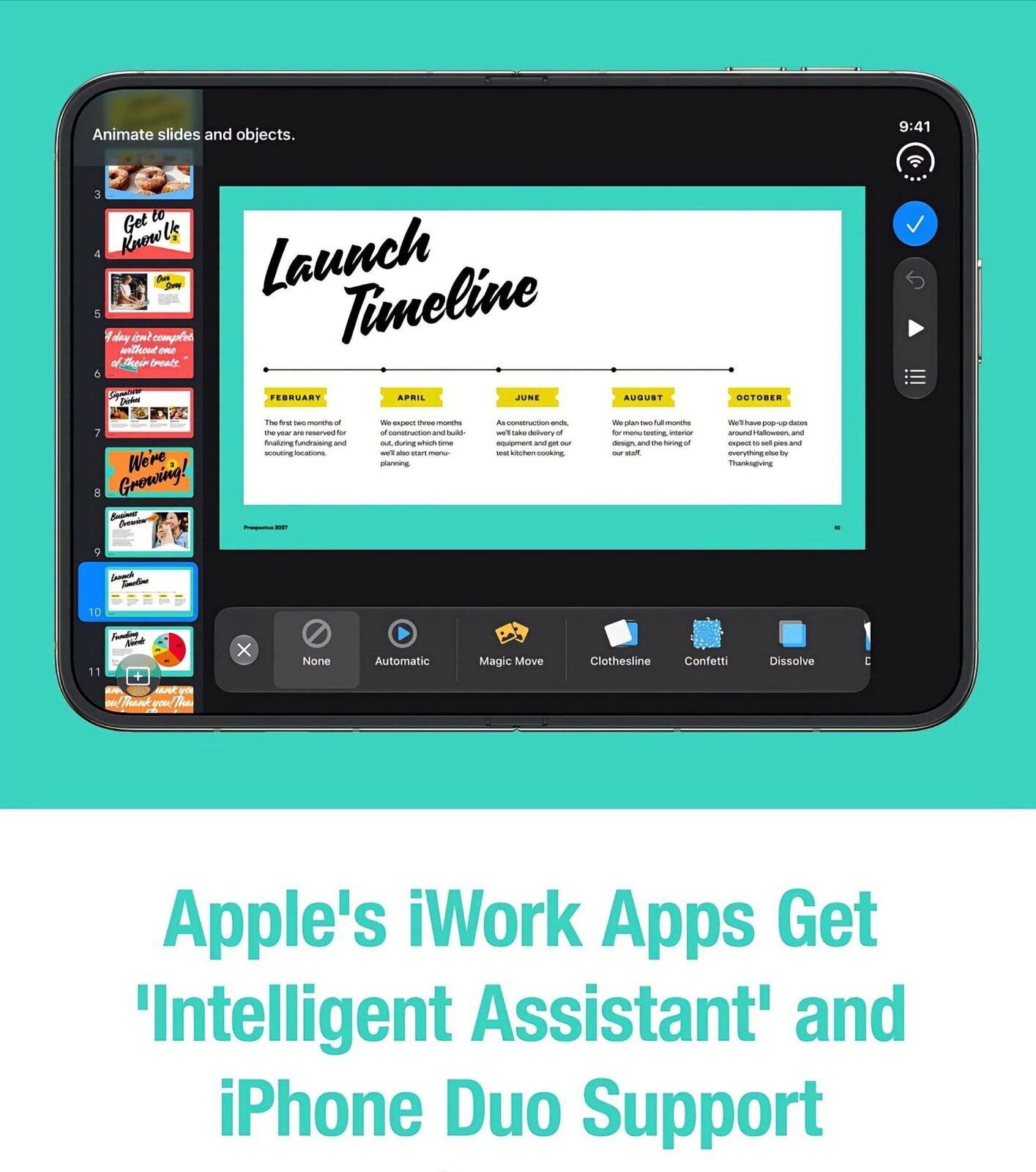 iWork Intelligent Assistant: Apple’s New AI for Keynote, Pages, Numbers