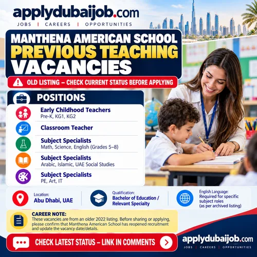 Looking for teaching opportunities in Abu Dhabi? 📚