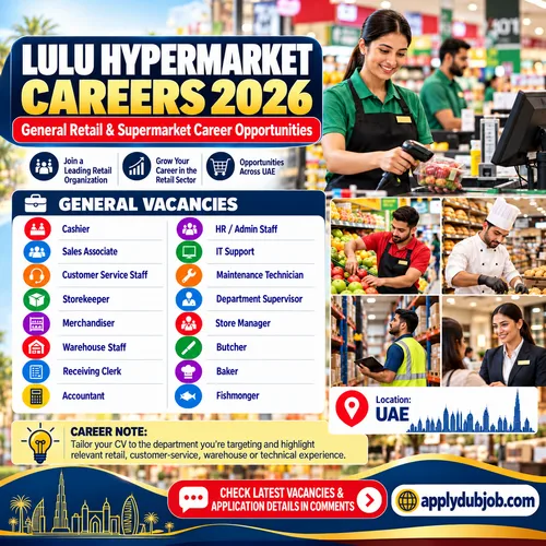 Lulu Hypermarket – Latest Jobs in Dubai 2026